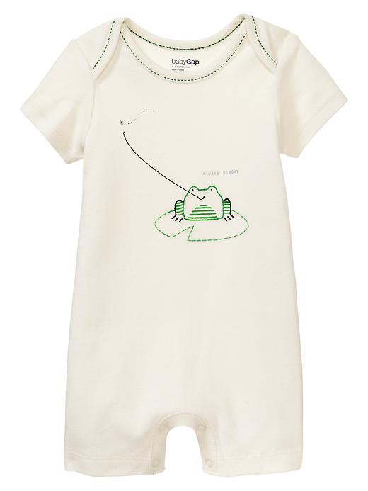 View large product image 1 of 1. Embroidered frog one-piece