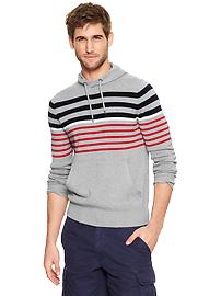 Striped sweater hoodie