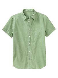Lived-in wash gingham shirt