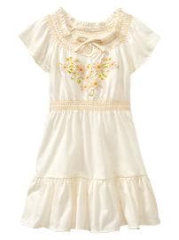 Embroidered daisy dress