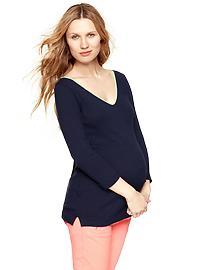 Luxlight colorblock-trim pullover