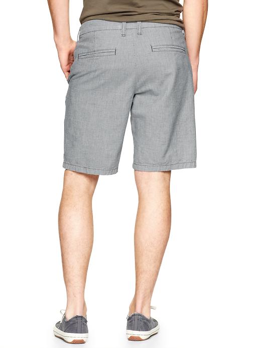 Image number 2 showing, Flat front pinstripe shorts