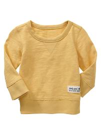 Terry crew pullover
