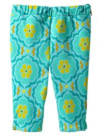 Printed ponte capris