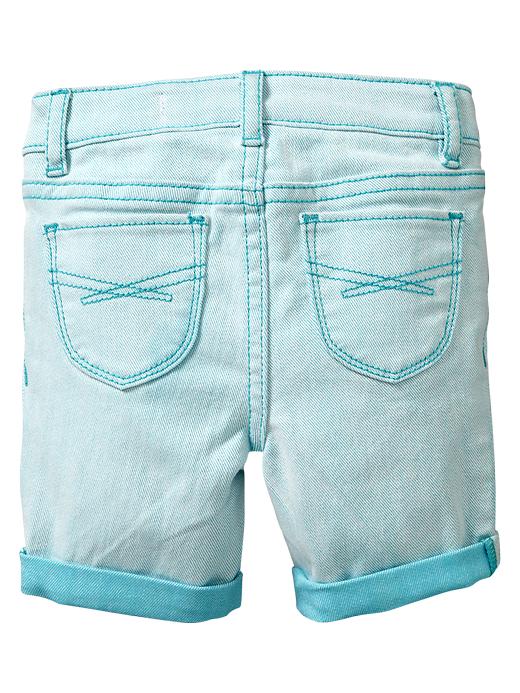 Image number 2 showing, Blue weft Bermuda shorts