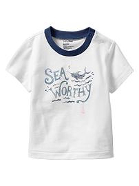 Sea graphic snap T