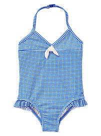 Gingham one-piece