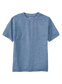 Garment-dyed striped T
