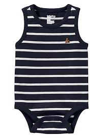 Striped tank bodysuit