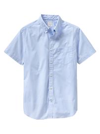 Lived-in wash end-on-end shirt