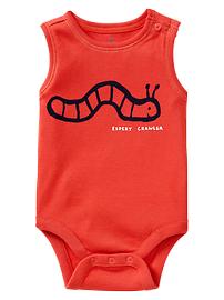 Crawler graphic tank bodysuit