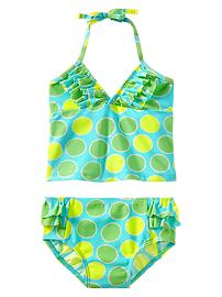 Ruffle tankini two-piece