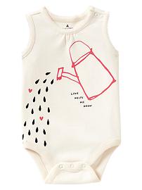 Garden graphic tank bodysuit