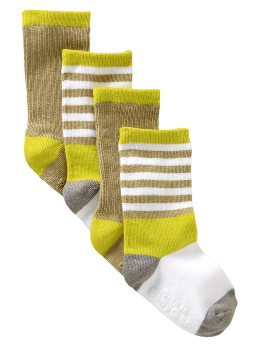 View large product image 1 of 1. Neon colorblock socks (2-pack)