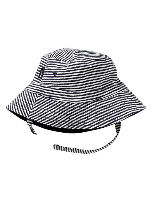 View large product image 1 of 1. Striped bucket hat