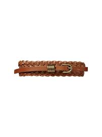 Skinny braided belt