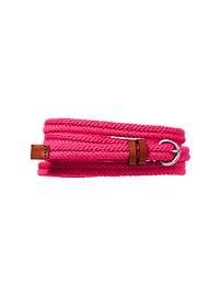 Skinny braided belt