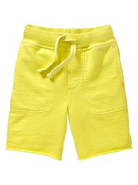 Colored knit shorts