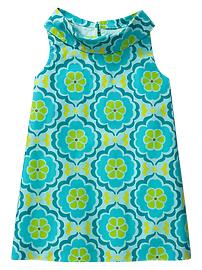 Poplin shift dress