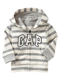 Striped arch logo hoodie
