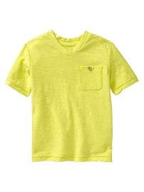Slub V-neck T