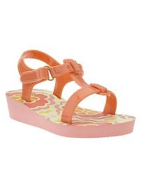 Wedge jelly sandals