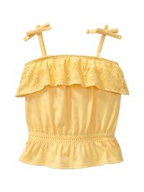 Lace ruffle tank