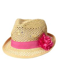 Woven fedora