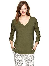 Slub pocket pullover