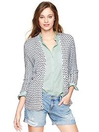 Polkadot V-neck cardigan