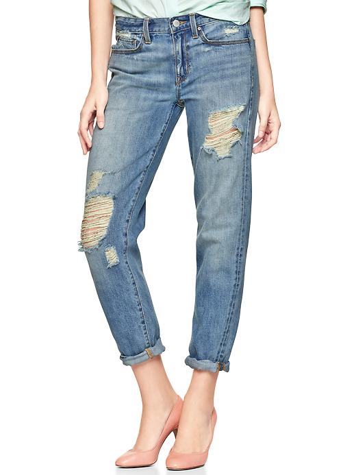 Gap 1969 Destroyed Sexy Boyfriend Jeans
