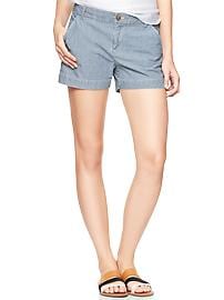 Sunkissed railroad-stripe shorts