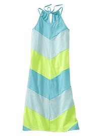 Halter chevron maxi dress