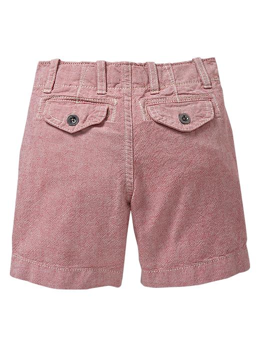 Image number 2 showing, Flat-front xford shorts