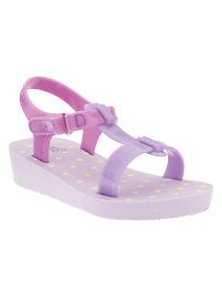 Jelly platform sandals