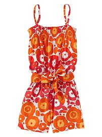 Floral tie romper