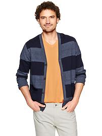Indigo cotton cardigan