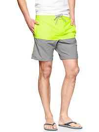 Colorblock board shorts (7.5")