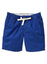 Flat-front shorts