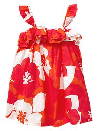 Floral ruffle dress