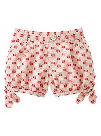 Swiss dot bubble shorts