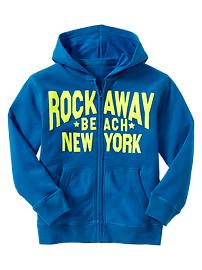 Graphic beach hoodie