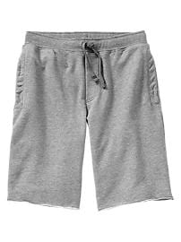 Cut-off jersey shorts