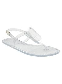T-strap butterfly jelly sandals