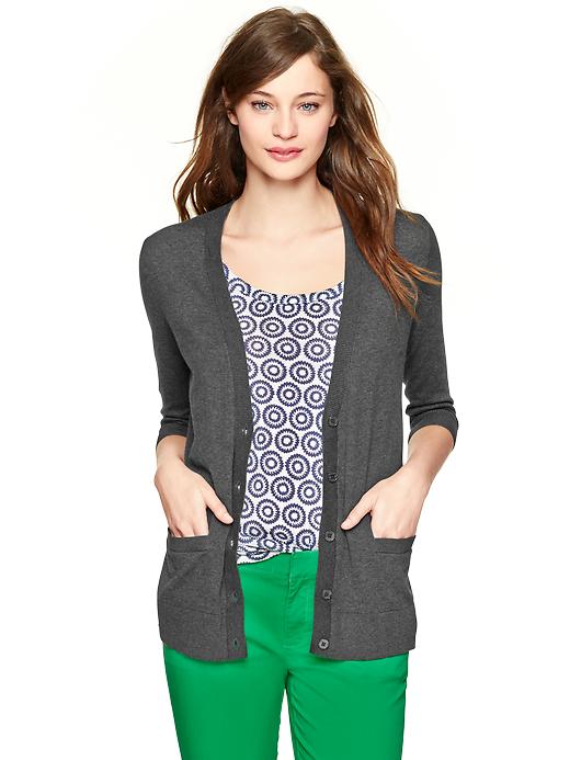 View large product image 1 of 1. V-neck cardigan