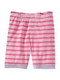 Striped pajama shorts