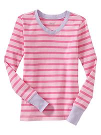 Striped sleep top