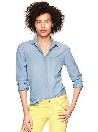 1969 chambray one-pocket shirt
