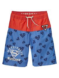 Junk Food Superman swim trunks
