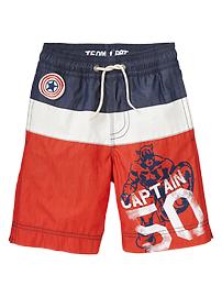 Junk Food Captain America swim trunks